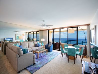 Wailea Vacation Rental Two Bedrooms Sleeps Six Walk to Beach
